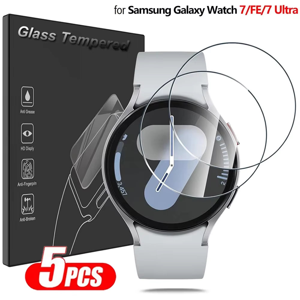 Tempered Glass for Samsung Galaxy Watch 7 40Mm 44Mm/Fe 40Mm HD Screen Protector for Galaxy Watch 7 Ultra 47Mm Accessories Protec