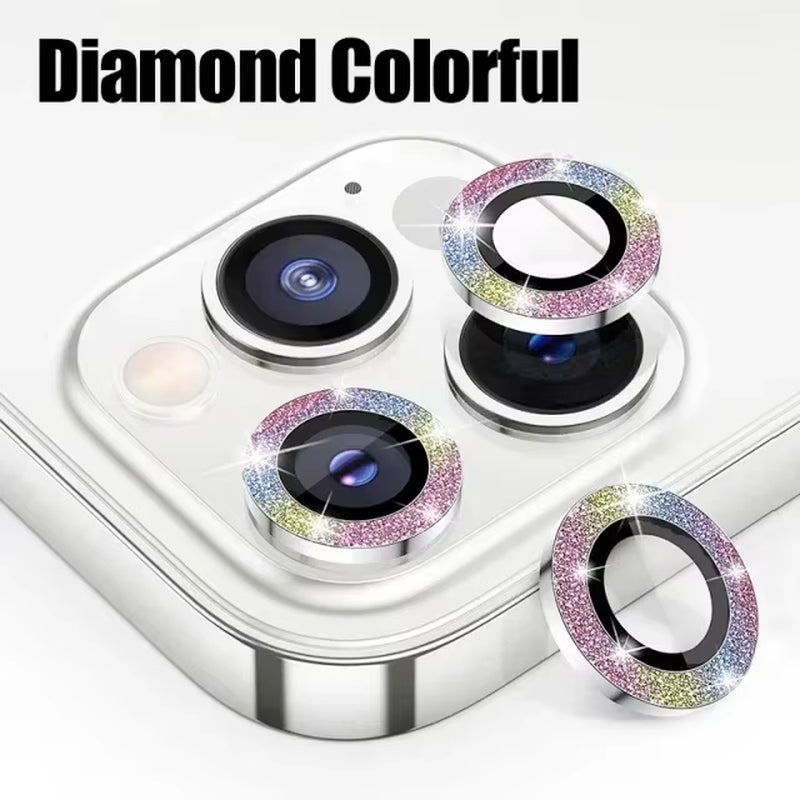 3Pcs Metal Lens Protector Glass for Iphone 15 13 12 11 14 Pro Max Back Camera Lens Protection Film for Iphone 13 Mini 14 15 Plus