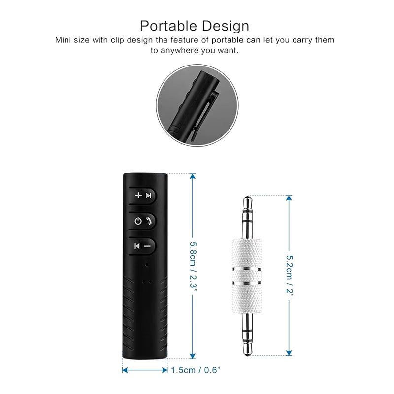 Hot Music Adapter Bluetooth Car AUX Mini Bluetooth Audio Receiver Bluetooth Transmitter Handsfree Bluetooth Car Kit