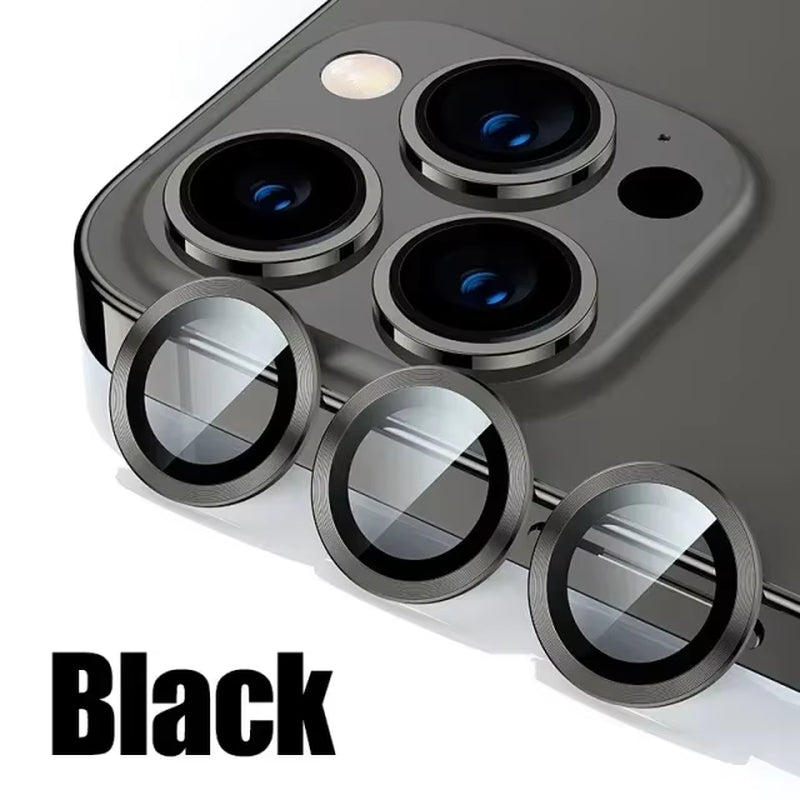 3Pcs Metal Lens Protector Glass for Iphone 15 13 12 11 14 Pro Max Back Camera Lens Protection Film for Iphone 13 Mini 14 15 Plus