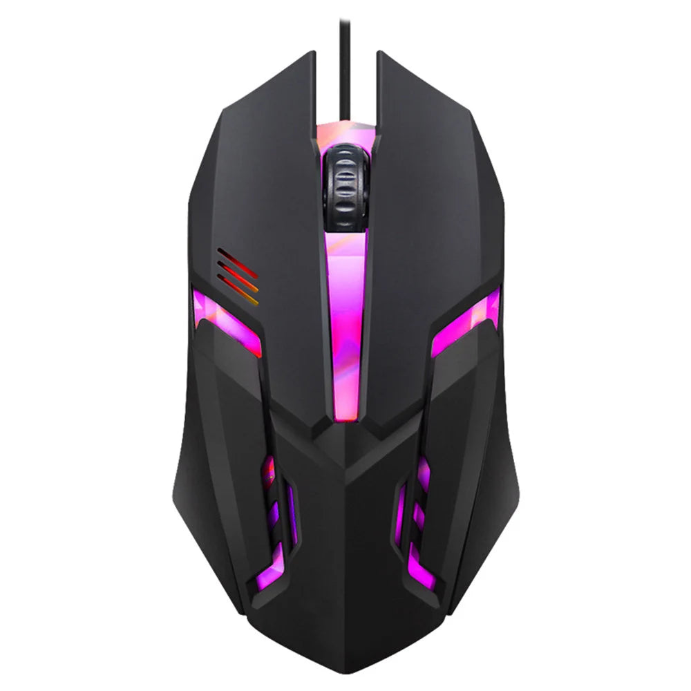 E-Sports USB Wired Mouse Colorful LED Gaming Mouse 5000 DPI Wired Mice Optical Wired Gamer Mouse for Desktop Laptop PC Computer