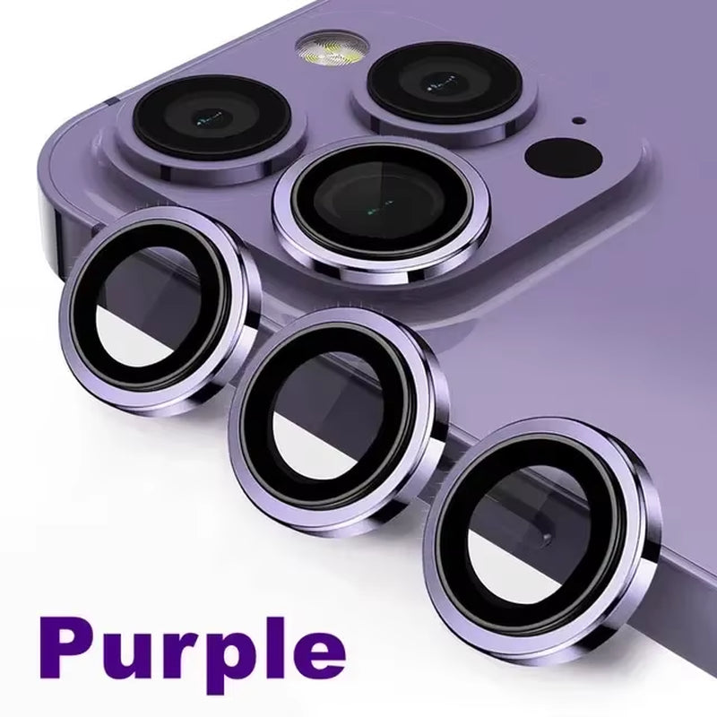 3Pcs Metal Lens Protector Glass for Iphone 15 13 12 11 14 Pro Max Back Camera Lens Protection Film for Iphone 13 Mini 14 15 Plus