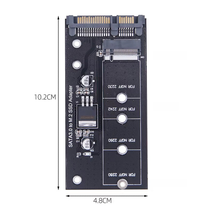 M.2 NGFF SSD to SATA 3 3.0 Adapter Card Converter B B&M Key Protocol Solid State Disk Drive 2230 2280 2242