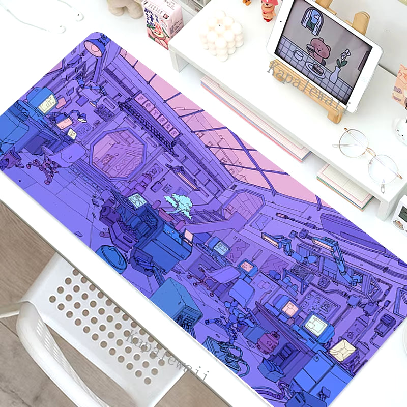 Pixel Art Gaming Mousepad XXL Computer Laptop Gamer Extended Mouse Mat Large Anime Mouse Pad 900X400 Keyboard Kawaii Desk Mat