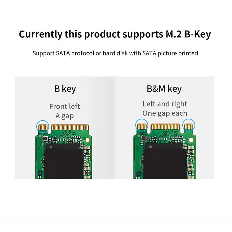 M.2 NGFF SSD to SATA 3 3.0 Adapter Card Converter B B&M Key Protocol Solid State Disk Drive 2230 2280 2242