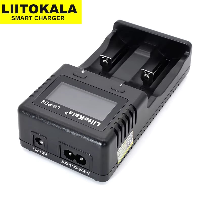 Lii-Pd2 LII-PD4 Battery Charger for 18650 26650 21700 18350 AA AAA 3.7V/3.2V/1.2V Lithium Nimh Batteries