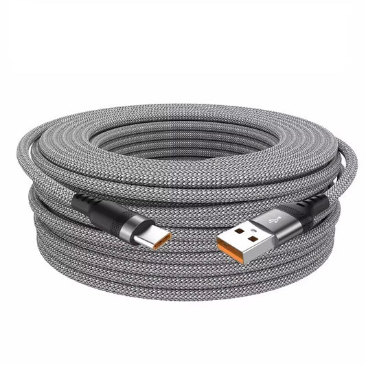 Extended 5-Meter Type-C USB Android 5A Super- Charging Cable Suitable for Huawei, Xiaomi, Vivo, and Leeco Phone Data Cable