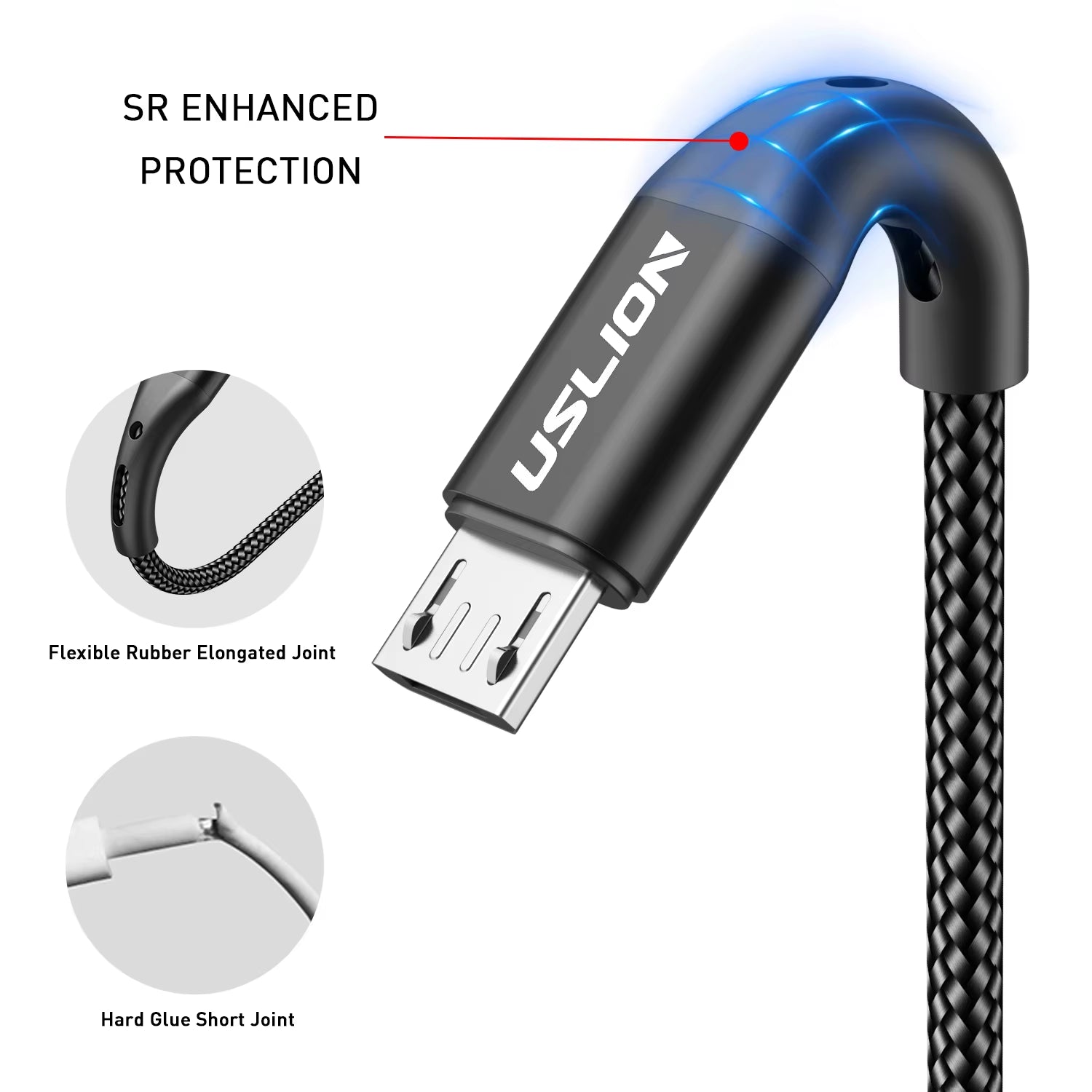 3A Micro USB Cable Fast Charging for Samsung Xiaomi Huawei Realme OPPO Android Mobile Phone USB Data Wire Cord 0.5/1/2/3M