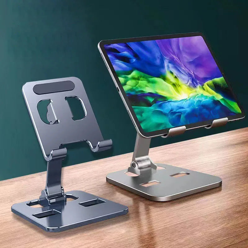 All Aluminum Alloy Foldable Desk Phone Holder Mount Stand for Mobile Phone Holder for Tablet Desktop Metal Holder