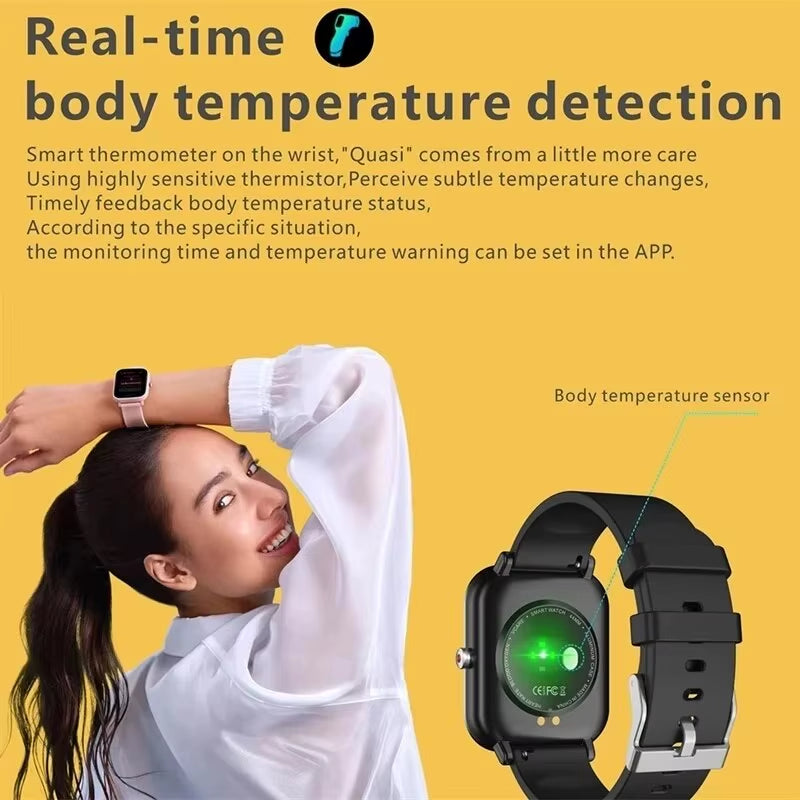 2024 New Smart Watch Ladies Full Touch Screen Sports Fitness Watch IP67 Waterproof Bluetooth for Android IOS Smartwatch Men