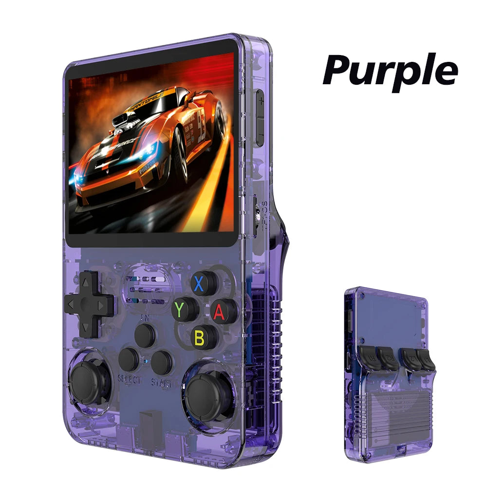 Open Source R36S Retro Handheld Game Console Linux System 3.5 Inch IPS Screen Portable Pocket Video Player 64GB Game Gift