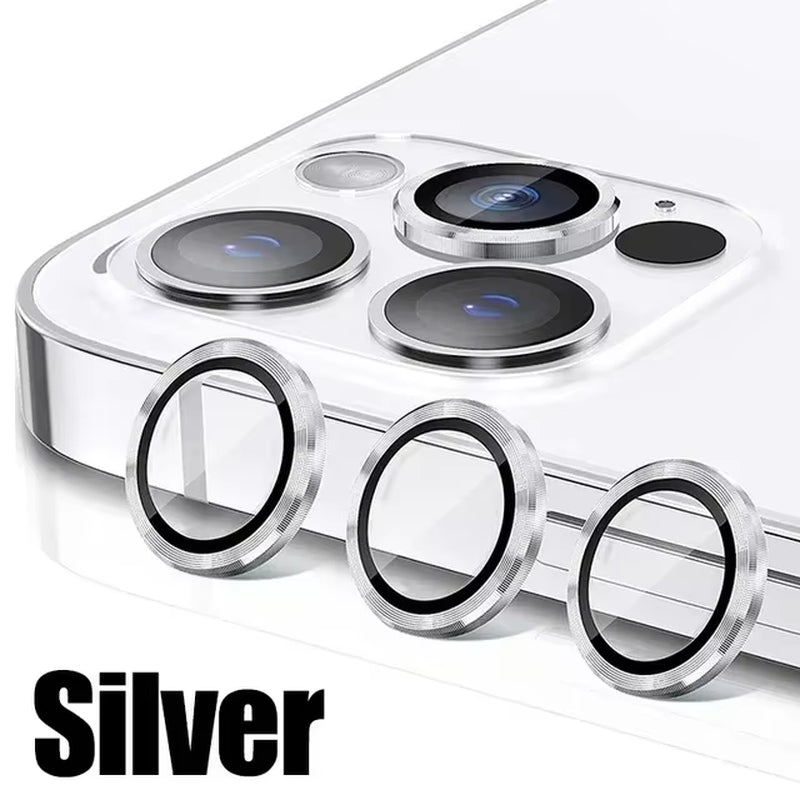 3Pcs Metal Lens Protector Glass for Iphone 15 13 12 11 14 Pro Max Back Camera Lens Protection Film for Iphone 13 Mini 14 15 Plus