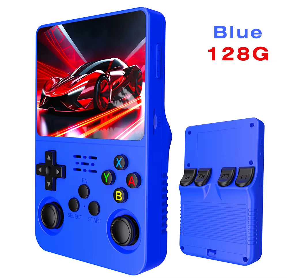 Open Source R36S Retro Handheld Game Console Linux System 3.5 Inch IPS Screen Portable Pocket Video Player 64GB Game Gift