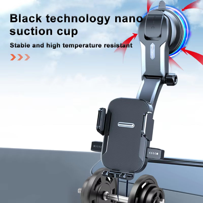 Car Dashboard Phone Bracket Universal Auto Cellphone Stand for GPS Navigation Universal Desk Windshield Hanging Holder