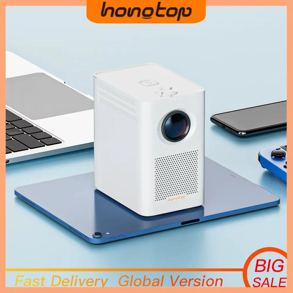 S30MAX Portable Smart Mini Projector 1080P 9500L Portable Projector Android Projectors with WIFI and Bluetooth Remote