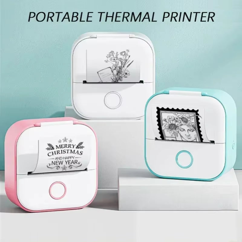 Portable Mini Thermal Label Printer Home Photo Printer Student Wrong Question Printer Bluetooth Mini Label Printer Price Tag