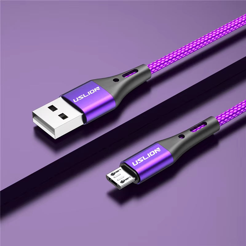 3A Micro USB Cable Fast Charging for Samsung Xiaomi Huawei Realme OPPO Android Mobile Phone USB Data Wire Cord 0.5/1/2/3M