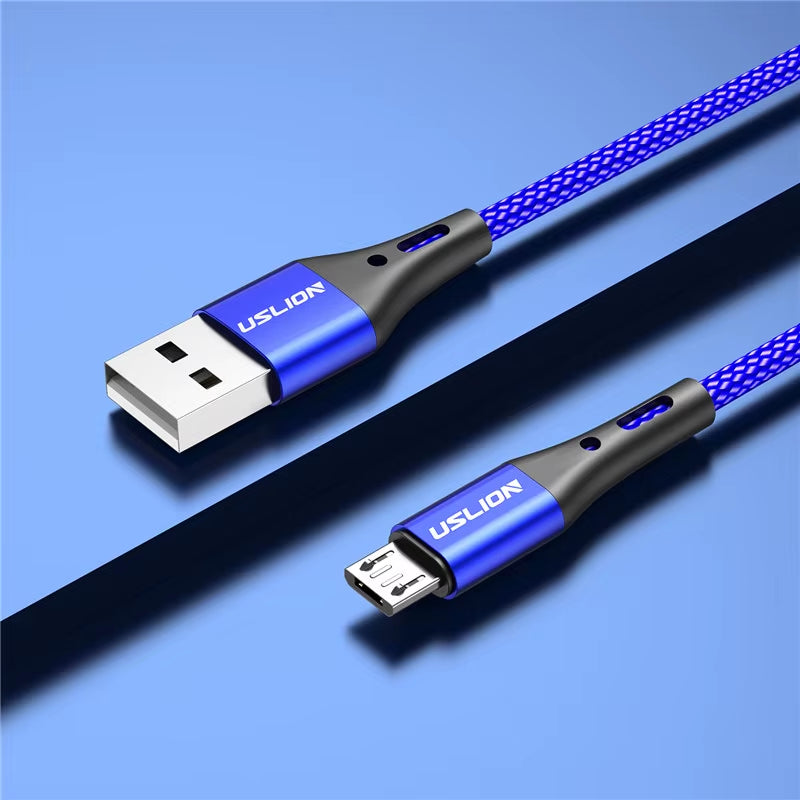 3A Micro USB Cable Fast Charging for Samsung Xiaomi Huawei Realme OPPO Android Mobile Phone USB Data Wire Cord 0.5/1/2/3M