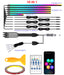 10/6/4/2/1 in 1 Car Full RGB LED Ambient Rainbow Light Strip/ USB Dream Symphon Music Atmosphere Lamp with App Remote Control