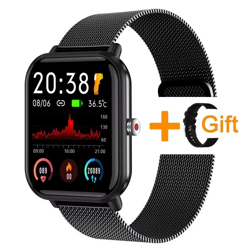 2024 New Smart Watch Ladies Full Touch Screen Sports Fitness Watch IP67 Waterproof Bluetooth for Android IOS Smartwatch Men