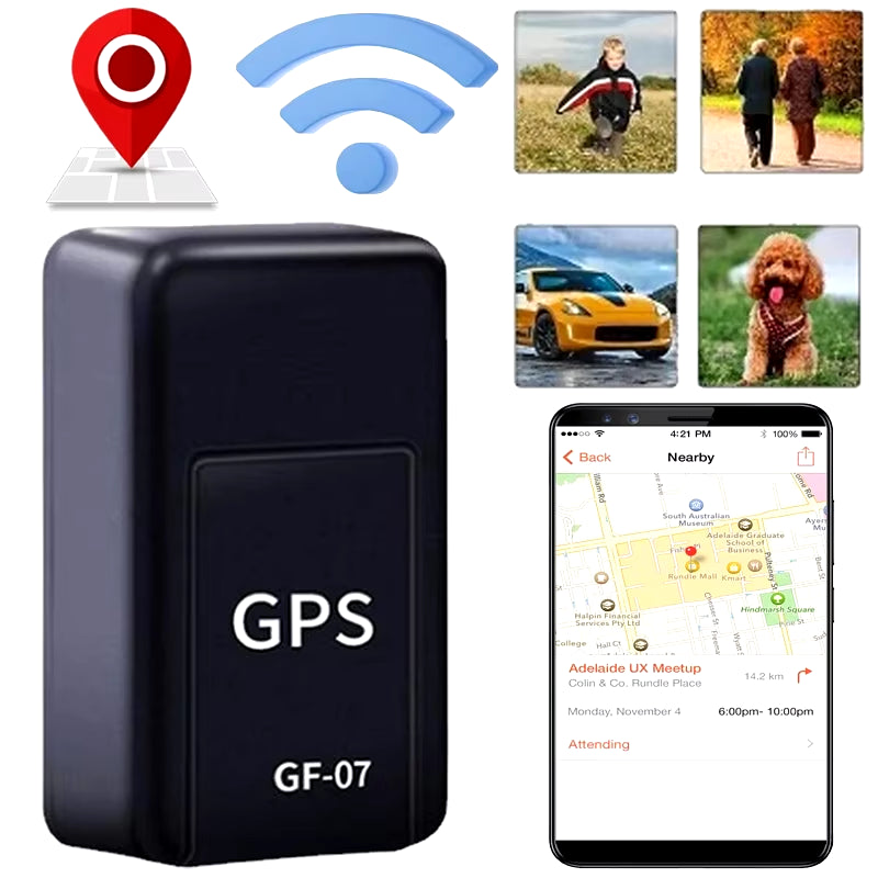 GPS Locator GF-07 Precise and Convenient Compact Locator for Car Vehicles, Easy to Install, Remote Precise Positioning, Mobile P