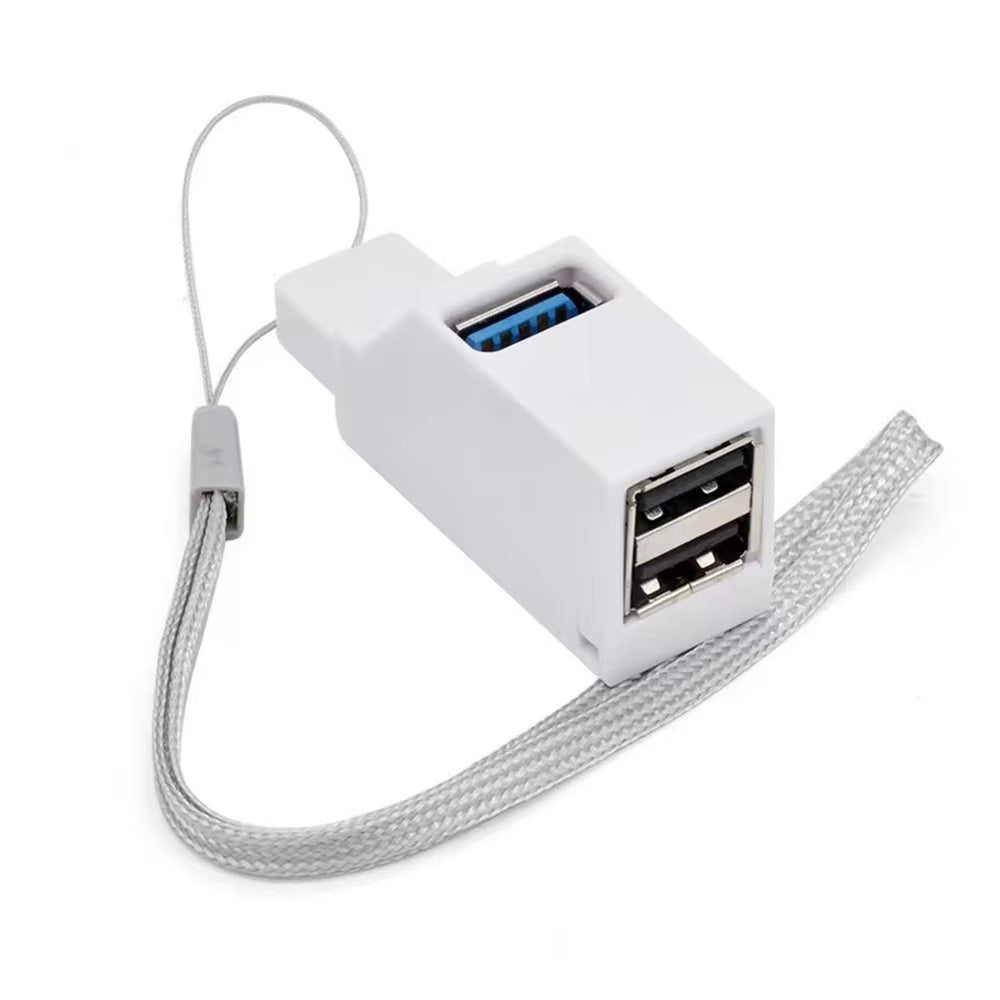 USB 3.0 HUB Adapter Extender Mini Splitter Box 1 to 3 Ports High Speed USB 2.0 for PC Laptop U Disk Card Reader