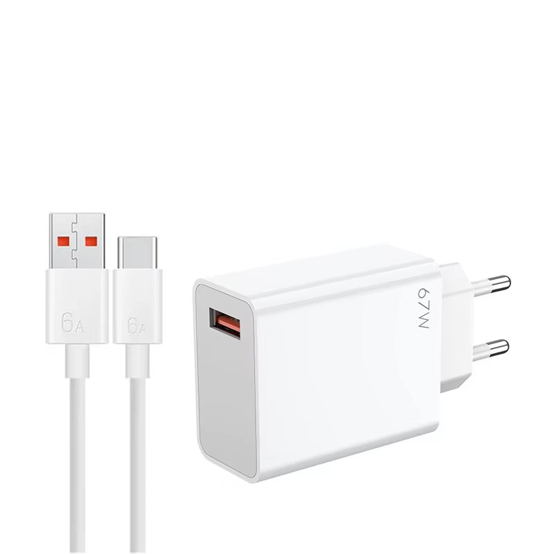 Original Xiaomi 67W Charger Turbo Fast Charge EU Adapter Usb Type C Cable for Redmi Note Pro Mi 13 Lite K60 K60E K50 CIVI 3 2