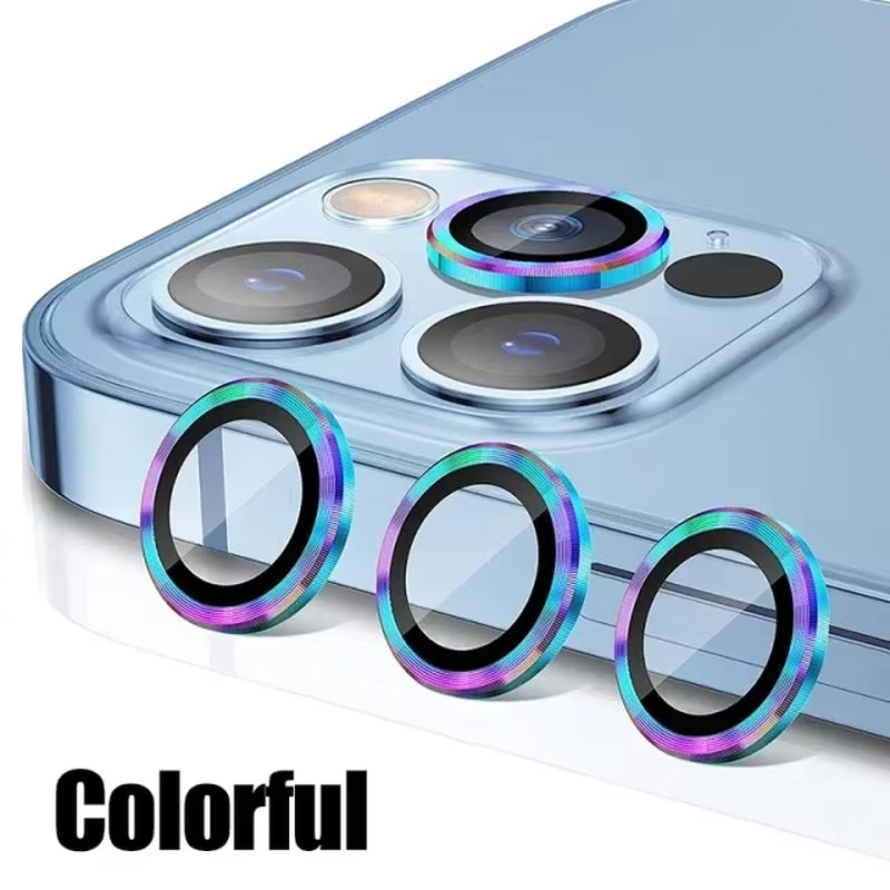 3Pcs Metal Lens Protector Glass for Iphone 15 13 12 11 14 Pro Max Back Camera Lens Protection Film for Iphone 13 Mini 14 15 Plus