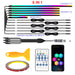 10/6/4/2/1 in 1 Car Full RGB LED Ambient Rainbow Light Strip/ USB Dream Symphon Music Atmosphere Lamp with App Remote Control
