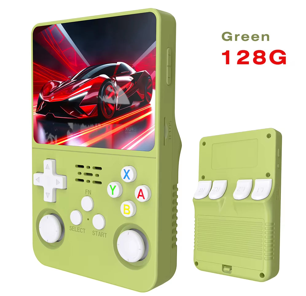 Open Source R36S Retro Handheld Game Console Linux System 3.5 Inch IPS Screen Portable Pocket Video Player 64GB Game Gift